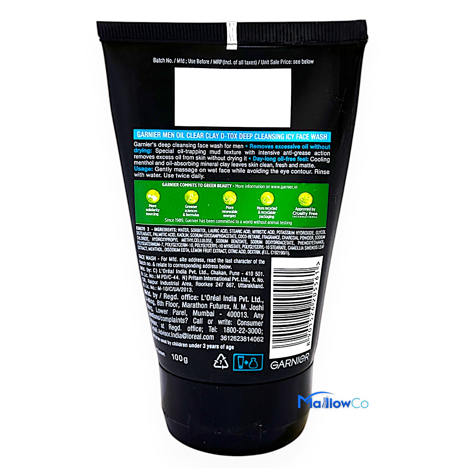 Garnier Men Oil Clear Facewash - Cosmetics & Health 100gm