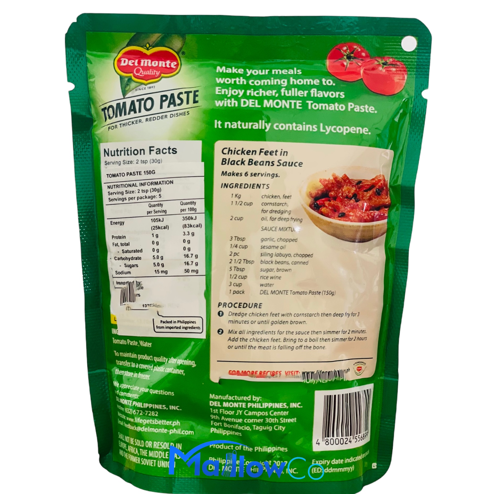 DelMonte Original Style Tomato Paste - Spices & Premix 150gm - Image 2