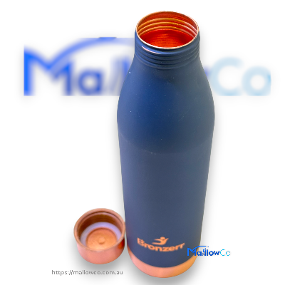 Bronzerr Copper Water Bottle Type 14 Dark Blue