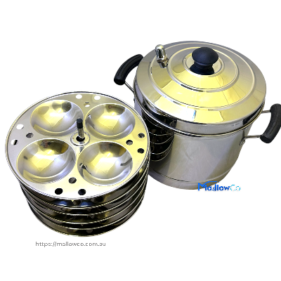 Idli Cooker - Idly Maker Pot with 6 Plates High Quality Steel - Kitchen & Utensils 1pcs - Image 2