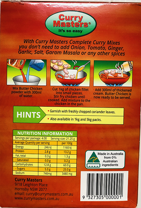 Butter Chicken - Spices & Premix 1pcs by Curry Master - Image 2