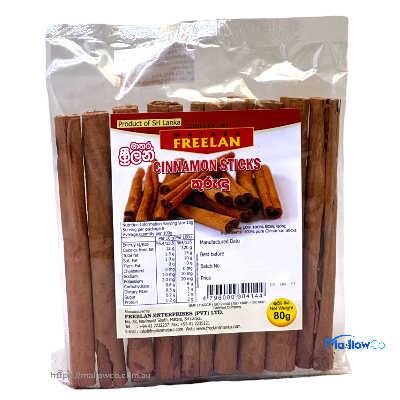 Freelan Cinnamon Sticks - Spices & Premix 80gm by Freelan