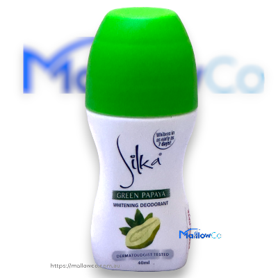 Silka Green Papaya Whitening Deodorant 40ml - Cosmetics & Health 40ml - Image 1