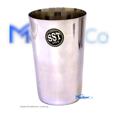 SST Gold Stainless Steel Cup 12cm Length 8cm Diameter - Kitchen & Utensils 1pcs - Image 1