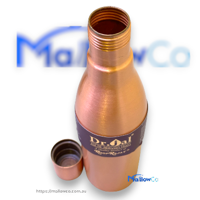 Dr Jal Copper Water Bottle Type 10 Light Brown - Kitchen & Utensils 1ltr - Image 2