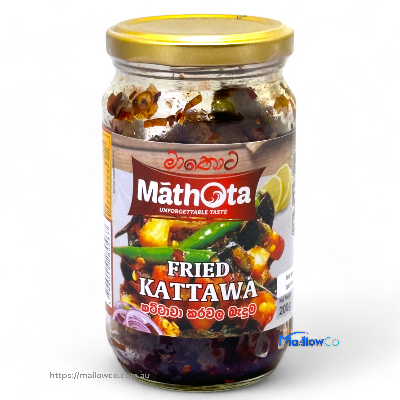 Mathota Fried Kattawa - Pickle & Chutney 200gm by Mathota