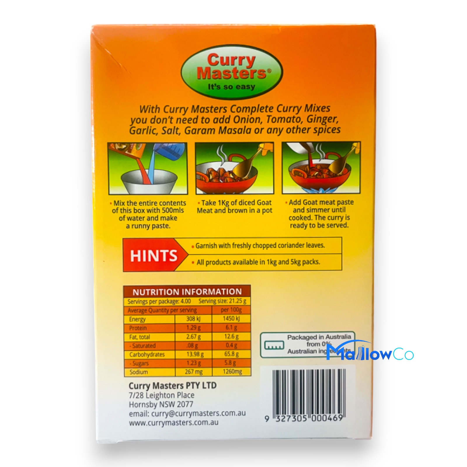 Curry Masters Goat Meat Curry || Complete Curry Mix - Spices & Premix 1pcs by Curry Master