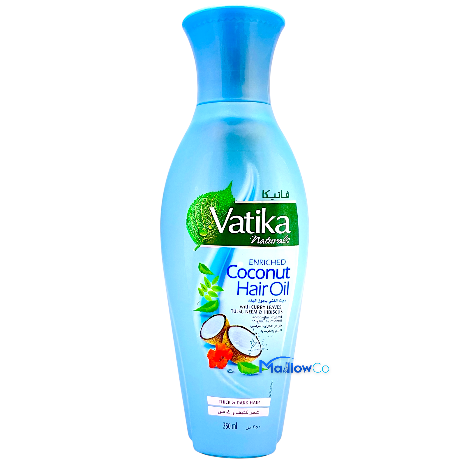 Vatika Natural Enriched Coconut Hair Oil 250ml - Cosmetics & Health 250ml by Vatika