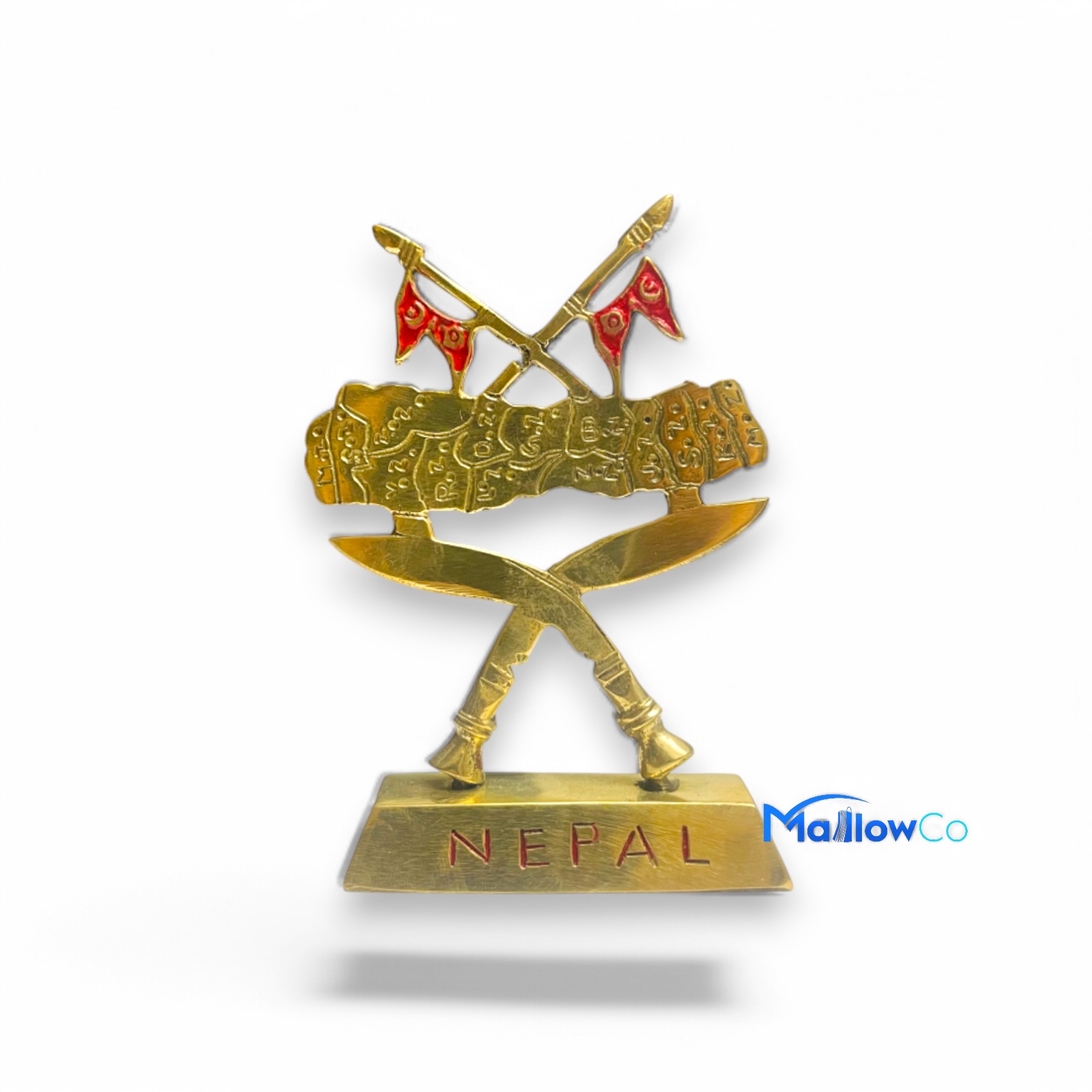Khukuri Cross with Nepali Map Stand - Festive & Occasions 1pcs