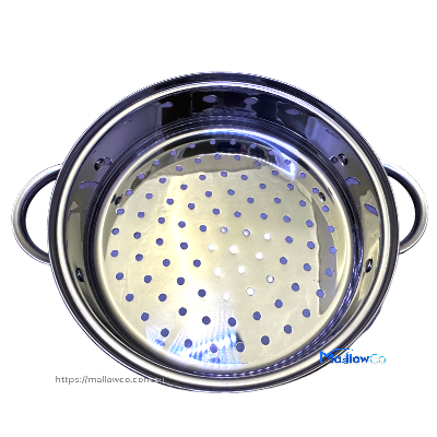 Indian Root Momo Steamer 26cm Diameter 30cm Height - 3 Layers - Stainless Steel - Kitchen & Utensils 1pcs