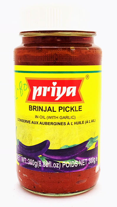 Priya Brinjal Pickle - Pickle & Chutney 300gm - Image 1