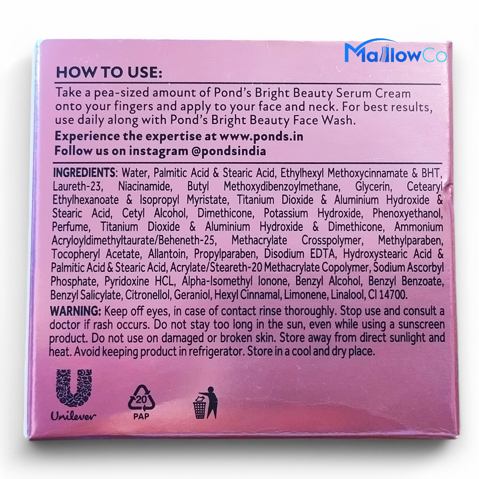 Ponds  Bright Beauty - Cosmetics & Health 1pcs