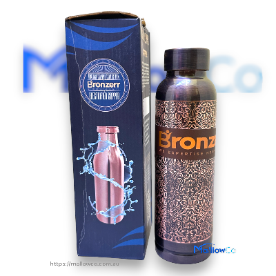 Bronzerr Copper Water Bottle Type 13 Dark Brown