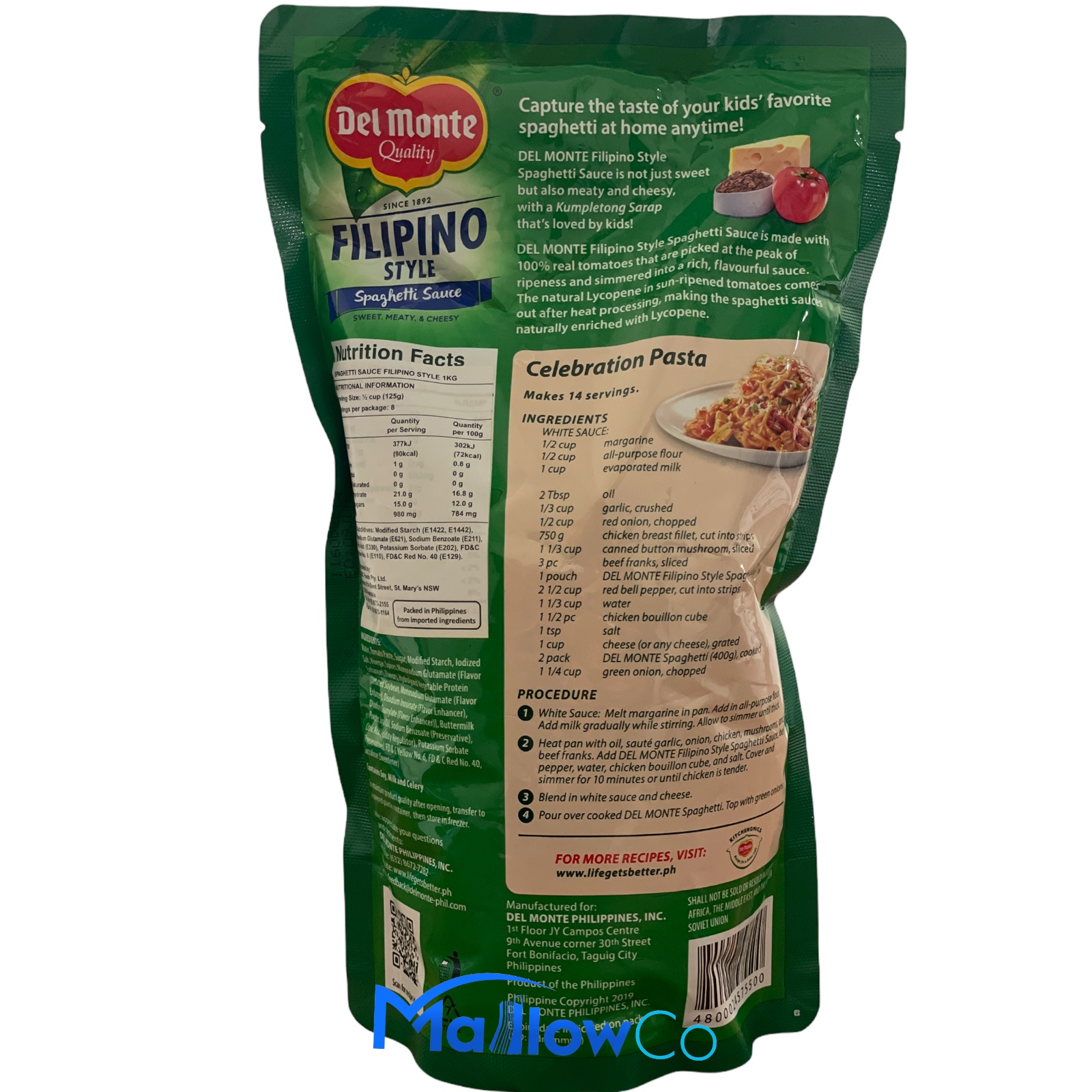 Del Monte Filipino style spaghetti Sauce - Spices & Premix 1kg by Delmonte - Image 2