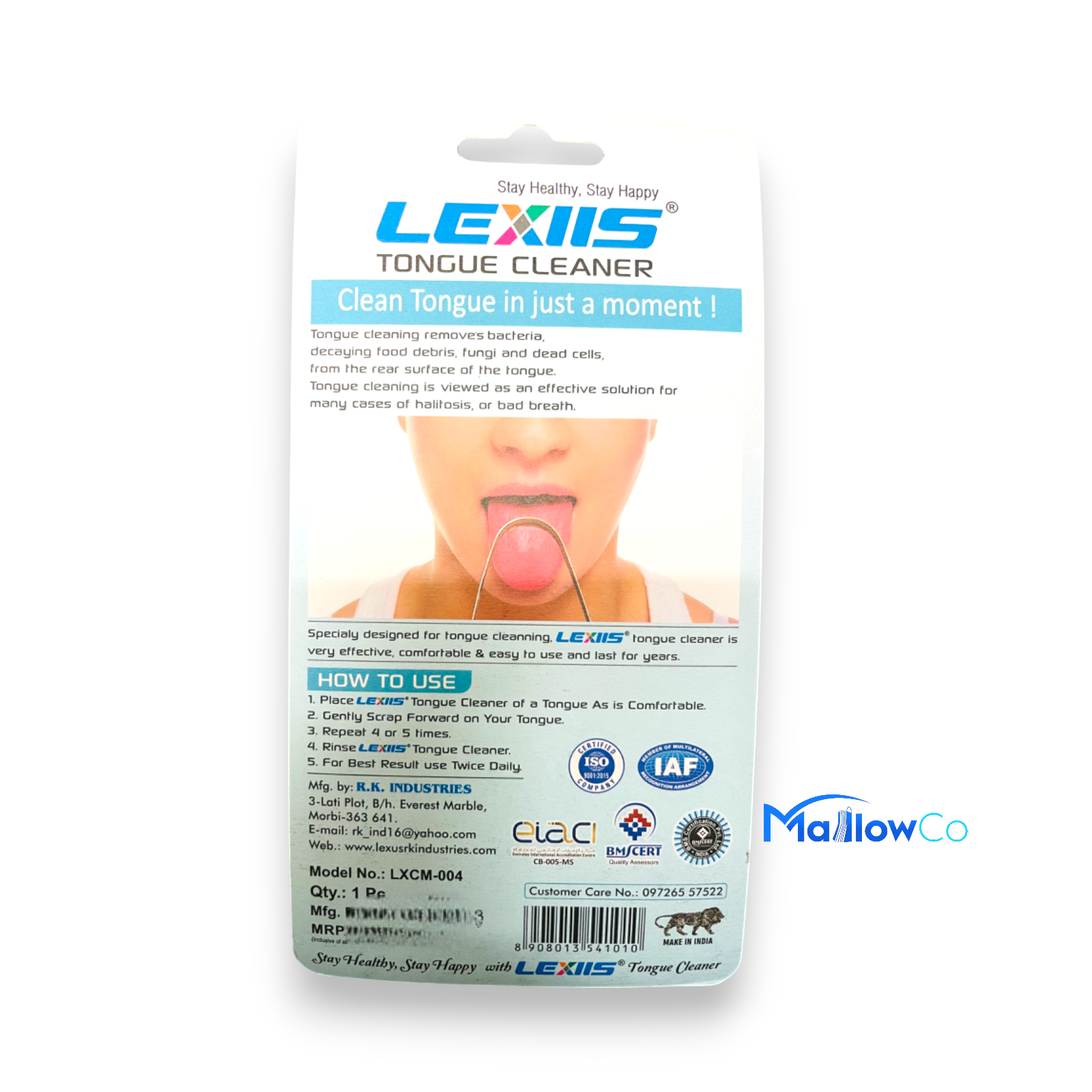 Lexiis Tongue Cleaner Copper - Cosmetics & Health 1pcs