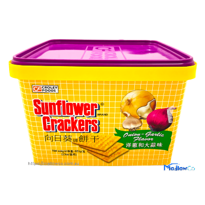 Croley Sunflower Crackers (Onion-Garlic Flavor) - Snacks & Biscuit 650gm