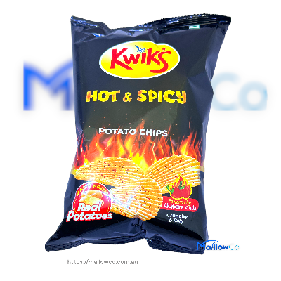 Kwiks Hot and Spicy Potato Chips 50gm - Snacks & Biscuit 50gm - Image 1