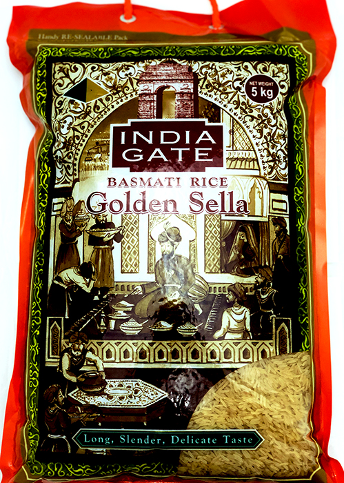 Basmati Rice Sella India Gate Golden - Rice & Flour 5kg by India Gate