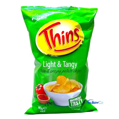 Thins Light & Tangy  Potato Chips 90gm