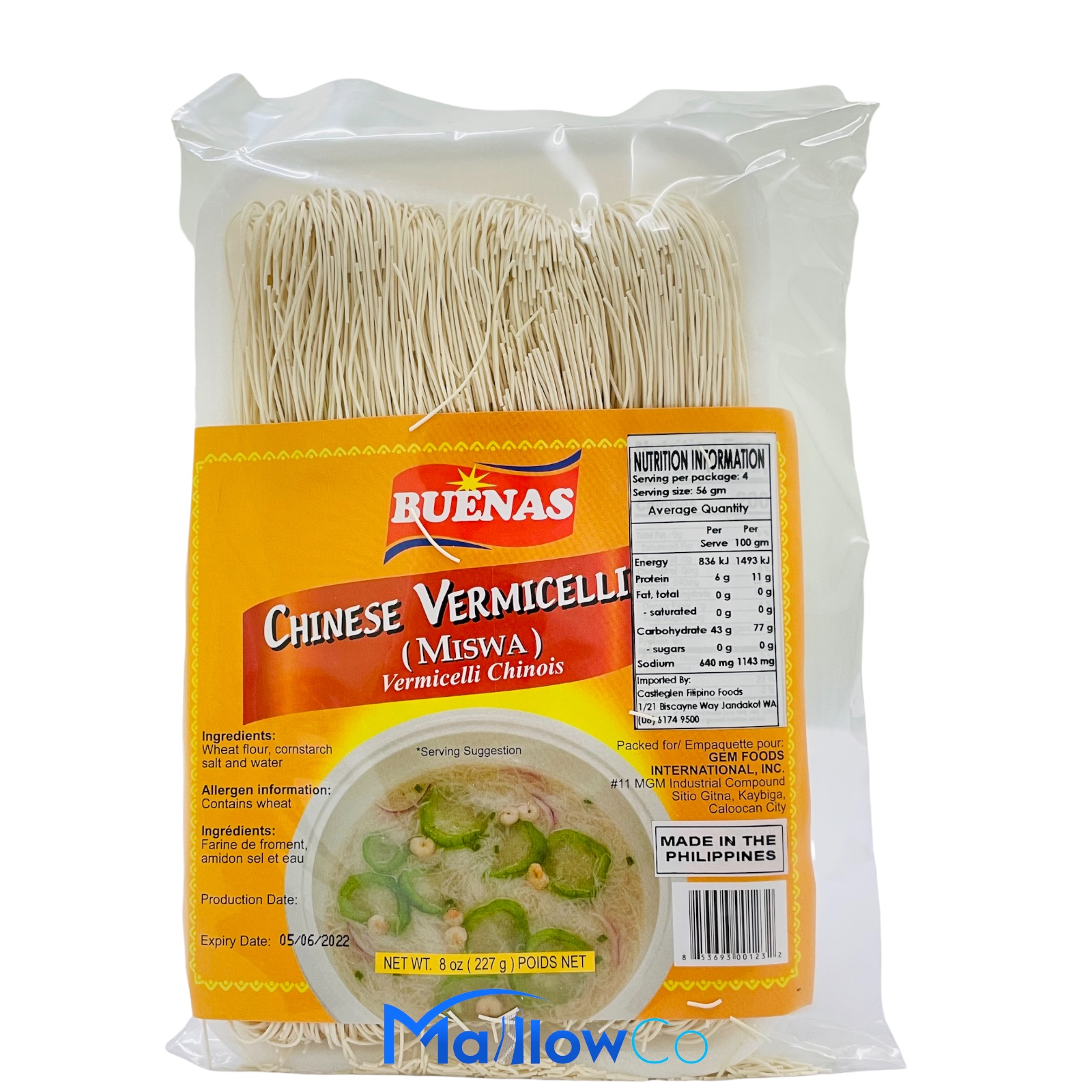 Chinese Vermicelli (Miswa) - Rice & Flour 227gm
