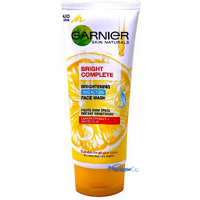 Garnier Bright Brightening Duo Action Facewash