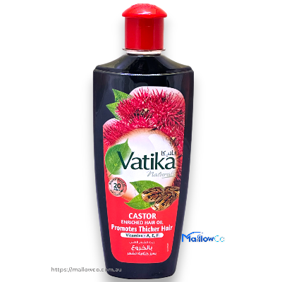 Vatika Natural Castor Promotes Thicker Hair Oil 200ml