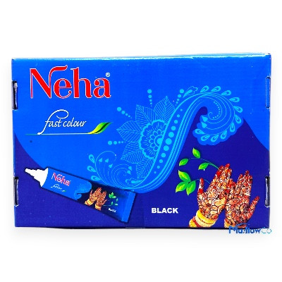 Neha Fast Color Mehandi Cone - Black