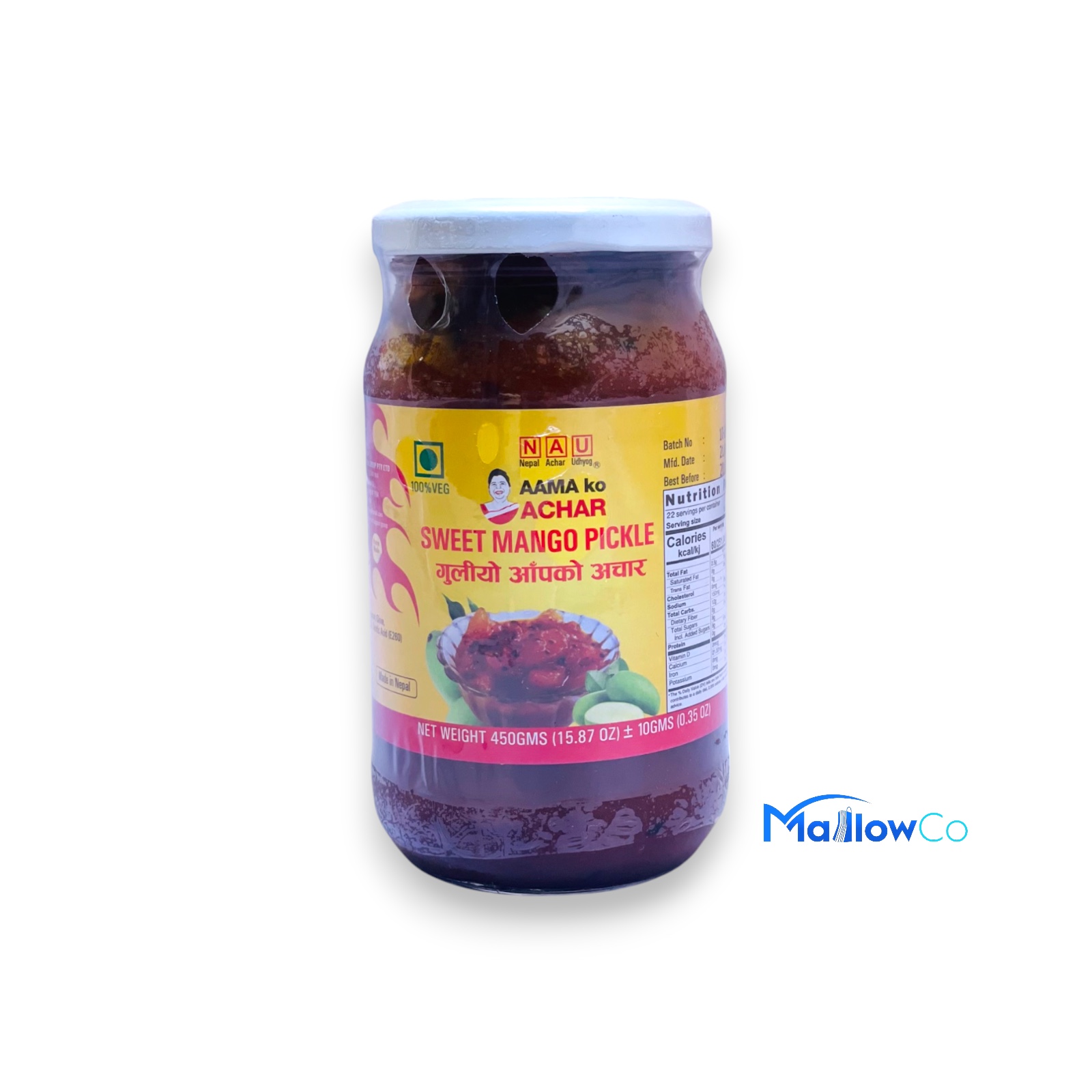 Aamako Sweet Mango Pickle 450g
